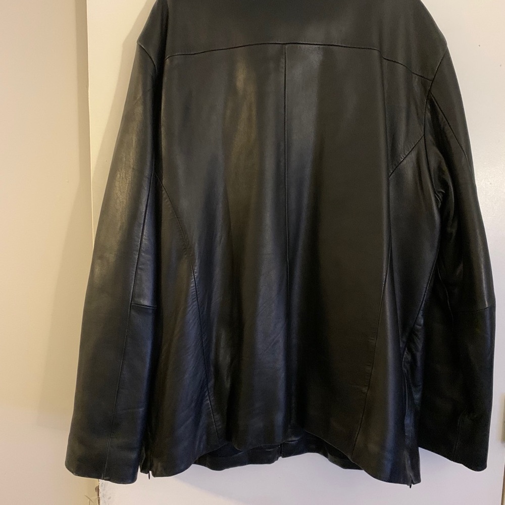 BLACK Leather Coat